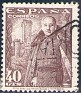 Spain 1948 Franco 40 CTS Brown Edifil 1027. 1027 u. Uploaded by susofe